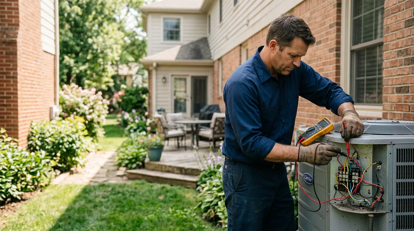 HVAC technician working near Steele, AL